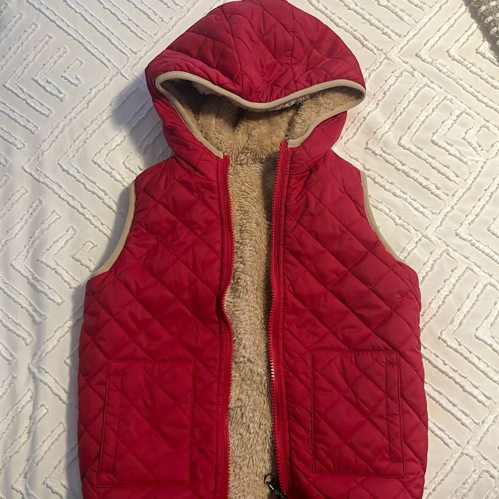 Girls Zyia fleece-line puffer vest, size 4-5